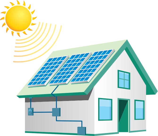 House Solar Diagram